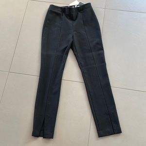 Tibi Black Front Slit Slacks!